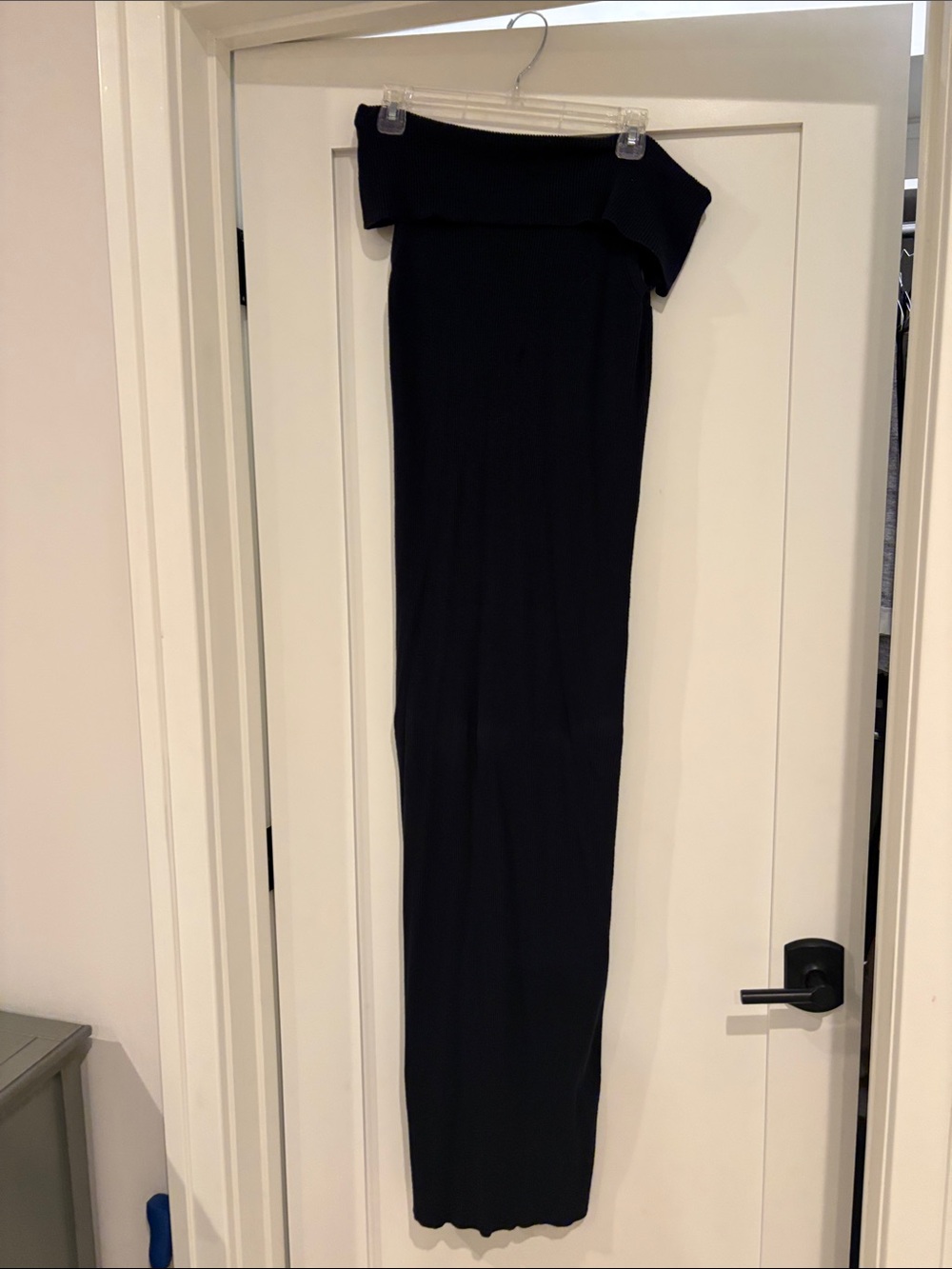 525 America - Off-Shoulder Navy Maxi Dress